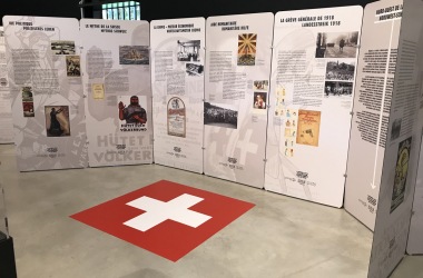 Einblick in die Wanderausstellung: Zeitenwende 1918-1923, Schweiz