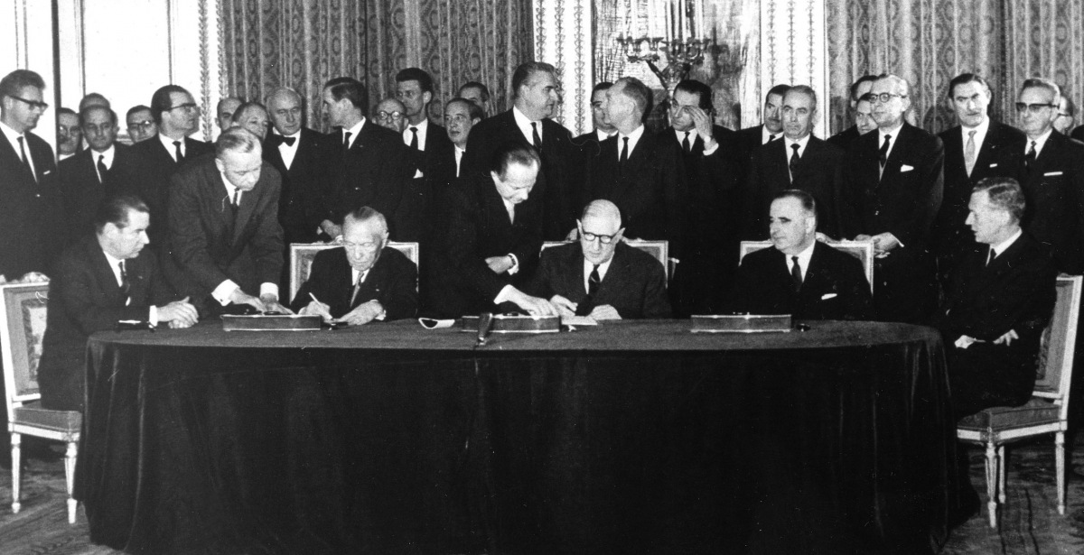 Signature du Traité de l'Elysée, le 22 janvier 1963
