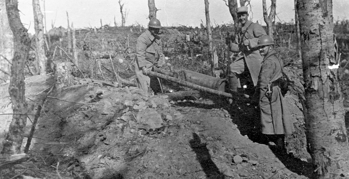 Arrière de la tranchée de 1ère ligne de l'HWK. - Septembre 1915