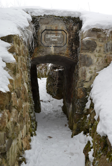 Entrée d'un tunnel allemand