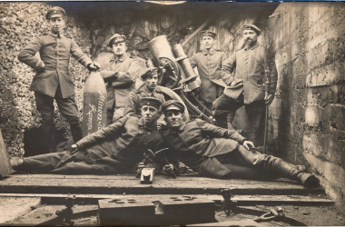 Equipe de la MWK 326 sur le Hartmannswillerkopf